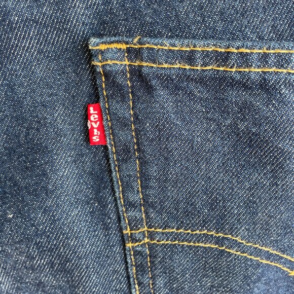 Levis 550 Jeans Mens 42x31 Relaxed Fit Blue Denim Jeans 100% Cotton - Picture 13 of 15
